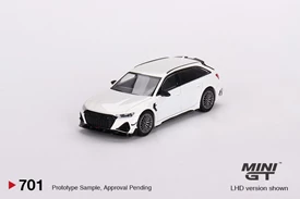 MINI GT 1/64 Audi ABT RS6-R Glacier White Metallic