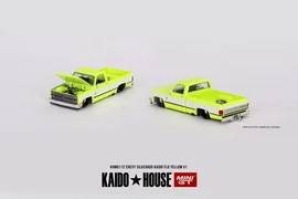 MINI GT 1/64 Chevrolet Silverado KAIDO Flo Yellow V1