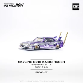 POPRACE 1/64 SKYLINE C210 KAIDO RACER (BOSOZOKU STYLE) PURPLE