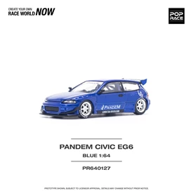 POPRACE 1/64 PANDEM CIVIC EG6 v1.5 METALLIC BLUE