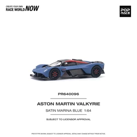 POPRACE 1/64 ASTON MARTIN VALKYRIE SATIN MARINA BLUE