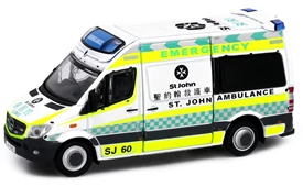 Tiny City 166 Die-cast Model Car - Mercedes-Benz Sprinter Facelift St. John Ambulance (SJ60)
