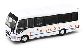 Tiny City Die-cast Model Car - Toyota Coaster (B70) School Bus (19-seats) (YD4633) (White)