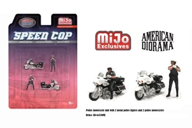 1:64 Figure Set: Speed Cop Police Motorcycles