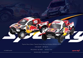 Sparky 1/64 Toyota Hilux Dakar Toyota Gazoo Racing Redbull #200 & #201（Tiny Exclusive ）