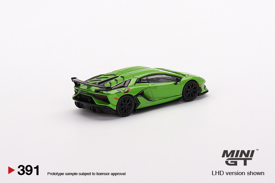 MINI GT 1/64 Lamborghini Aventador SVJ Verde Mantis - RHD - Tiny 微影