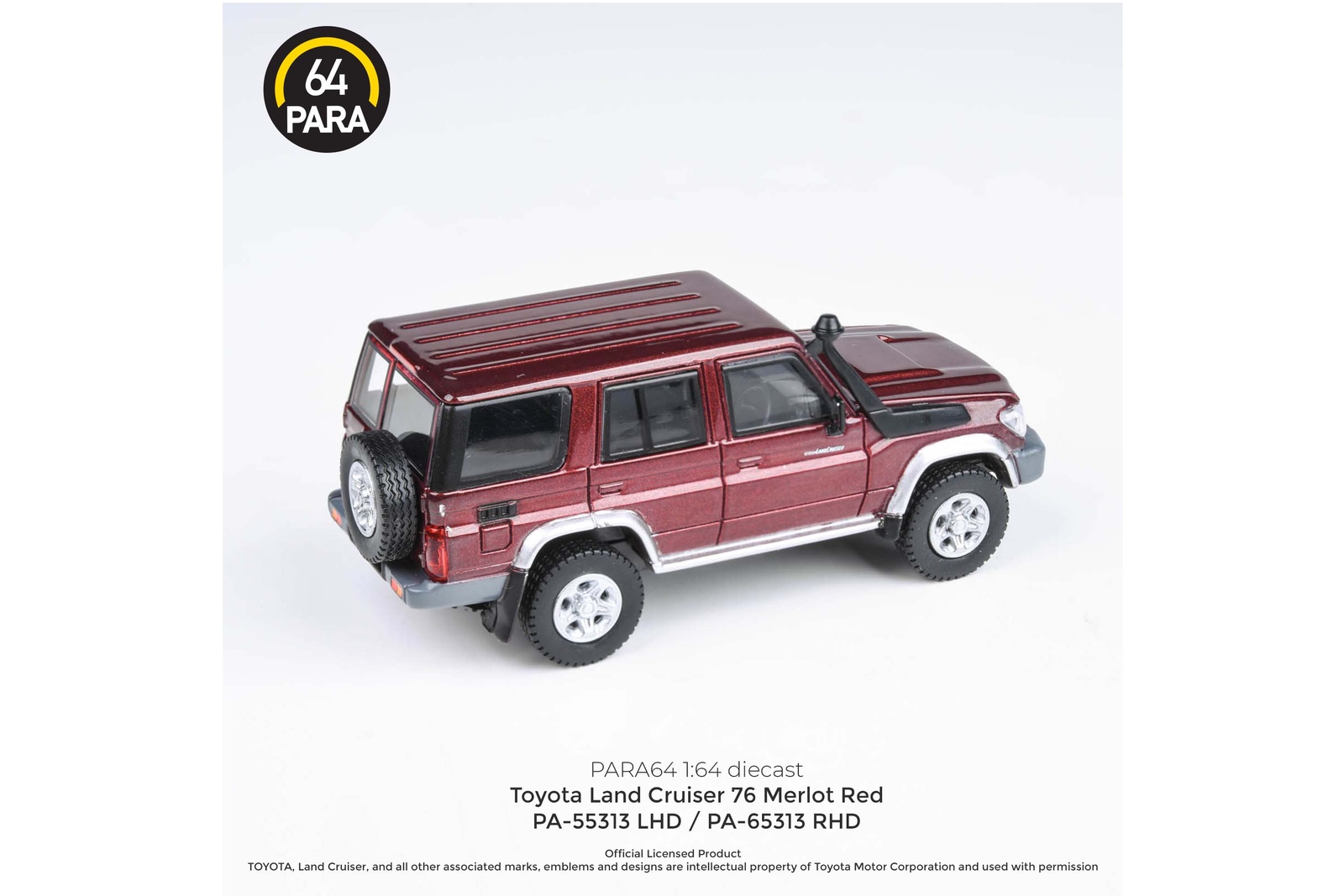 PARA64 1/64 Toyota Land Cruiser 76 Merlot Red - RHD - Tiny 微影