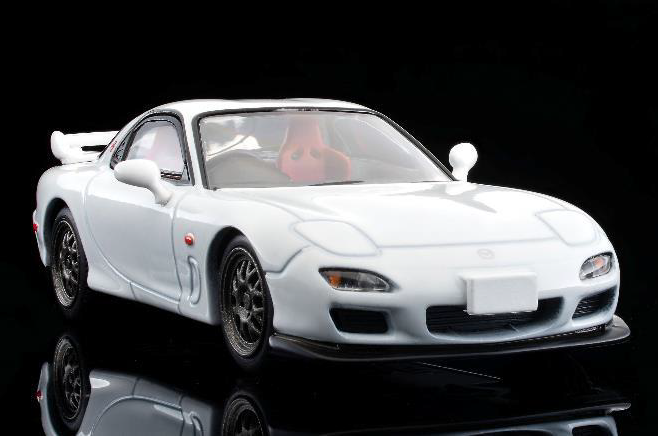 TOMYTEC 1/64 LV-N H.K. Exclusive Mazda RX-7 Type RZ White 2000 model ...