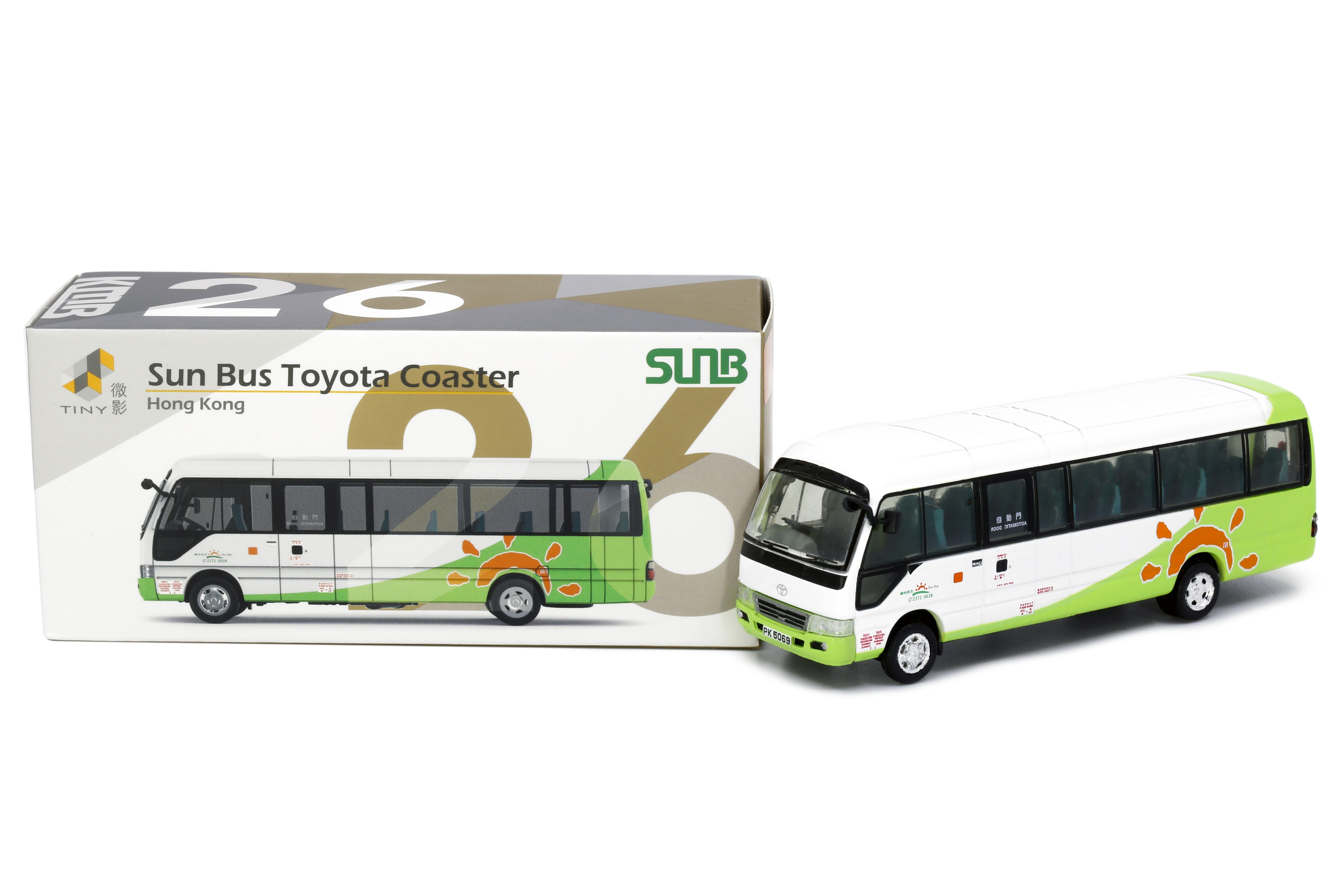 Tiny City KMB26 Die-cast Model Car - Toyota Coaster B59 Sun Bus - Tiny 微影